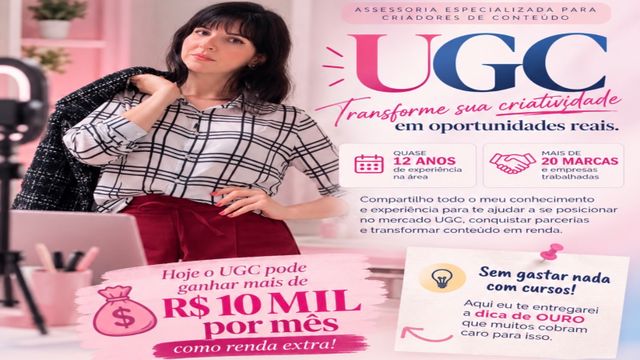 Se torne UGC em menos de 1 hora